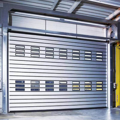 Hard aluminum alloy rolling shutter door